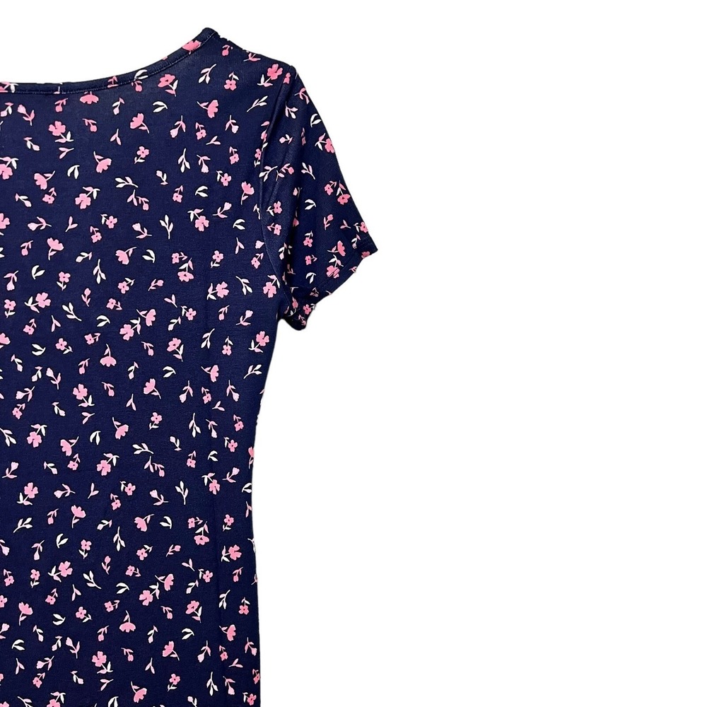 41 Hawthorn Brigitte Delicate Ditsy Floral Feminine Dress Small Navy Pink Casual - Picture 3 of 6